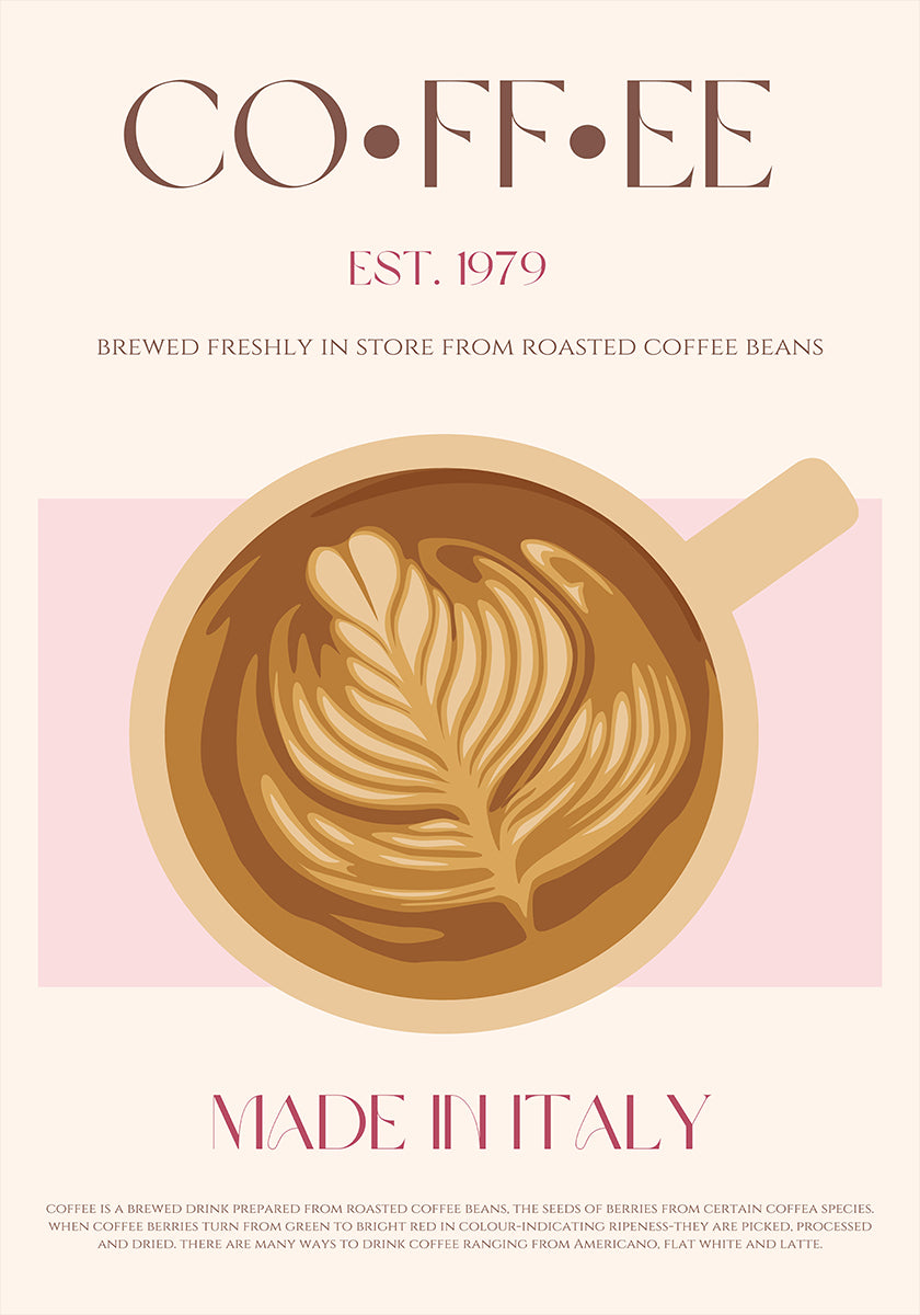 Italian Coffee Plakat - Posterbox