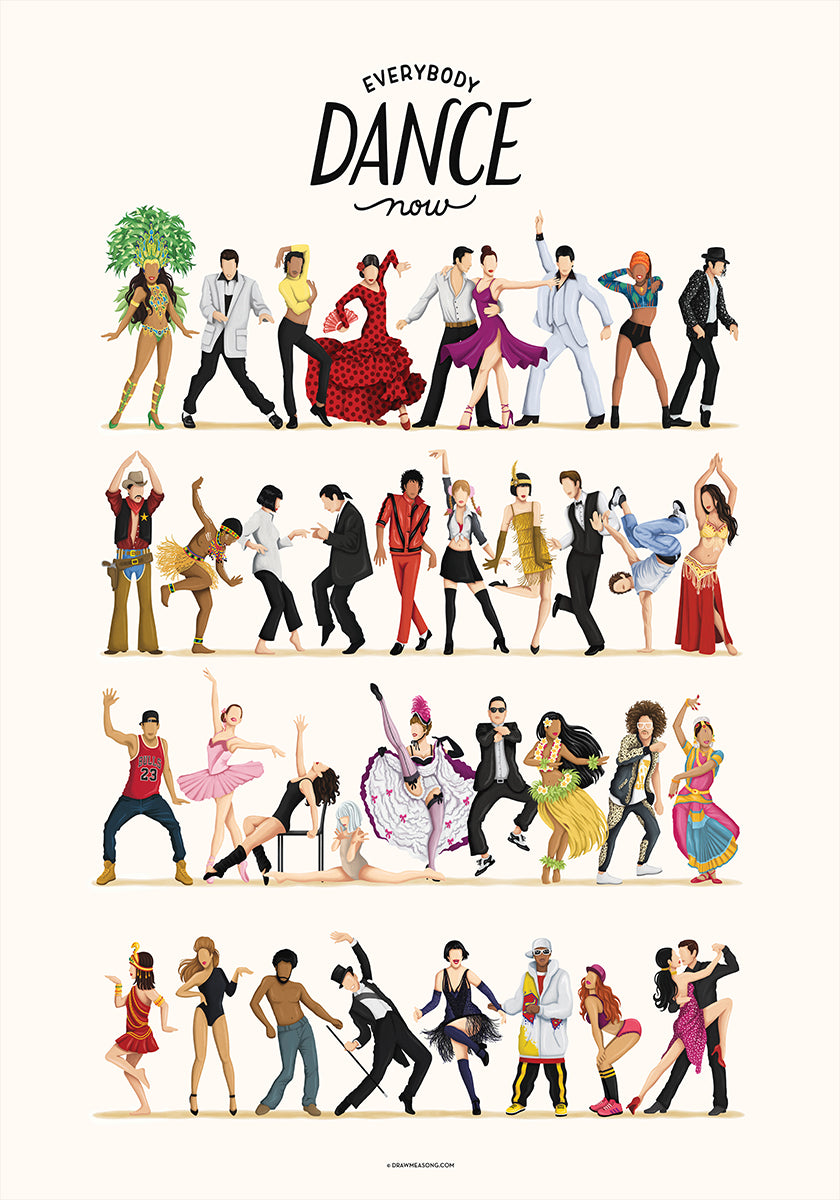 Everybody Dance Now Plakat - Posterbox