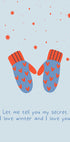 I love winter and i love you Plakat - Posterbox