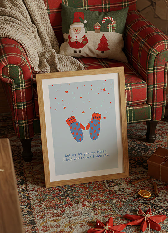 I love winter and i love you Plakat - Posterbox