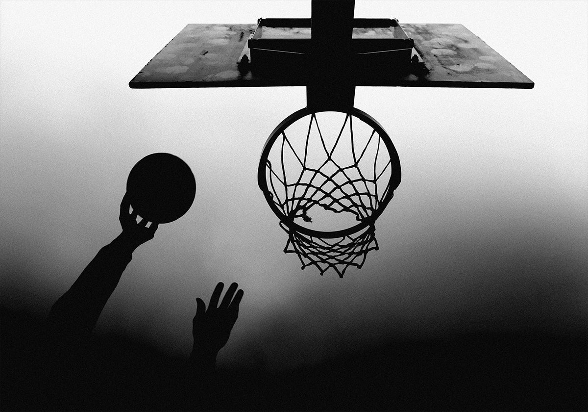 Hoops in the Haze Poster - Posterbox