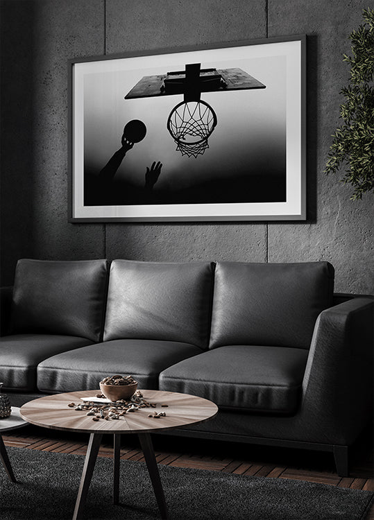 Hoops in the Haze Poster - Posterbox