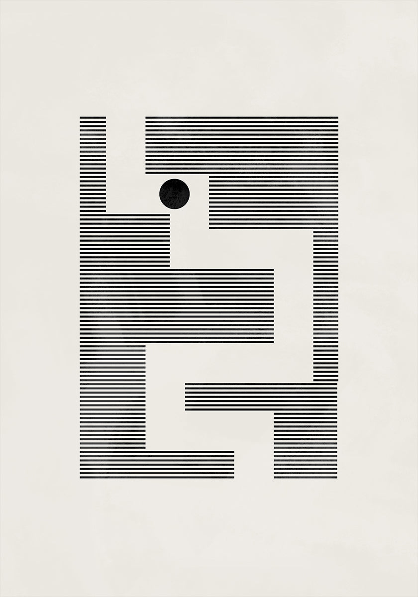 Minimalist maze - Posterbox