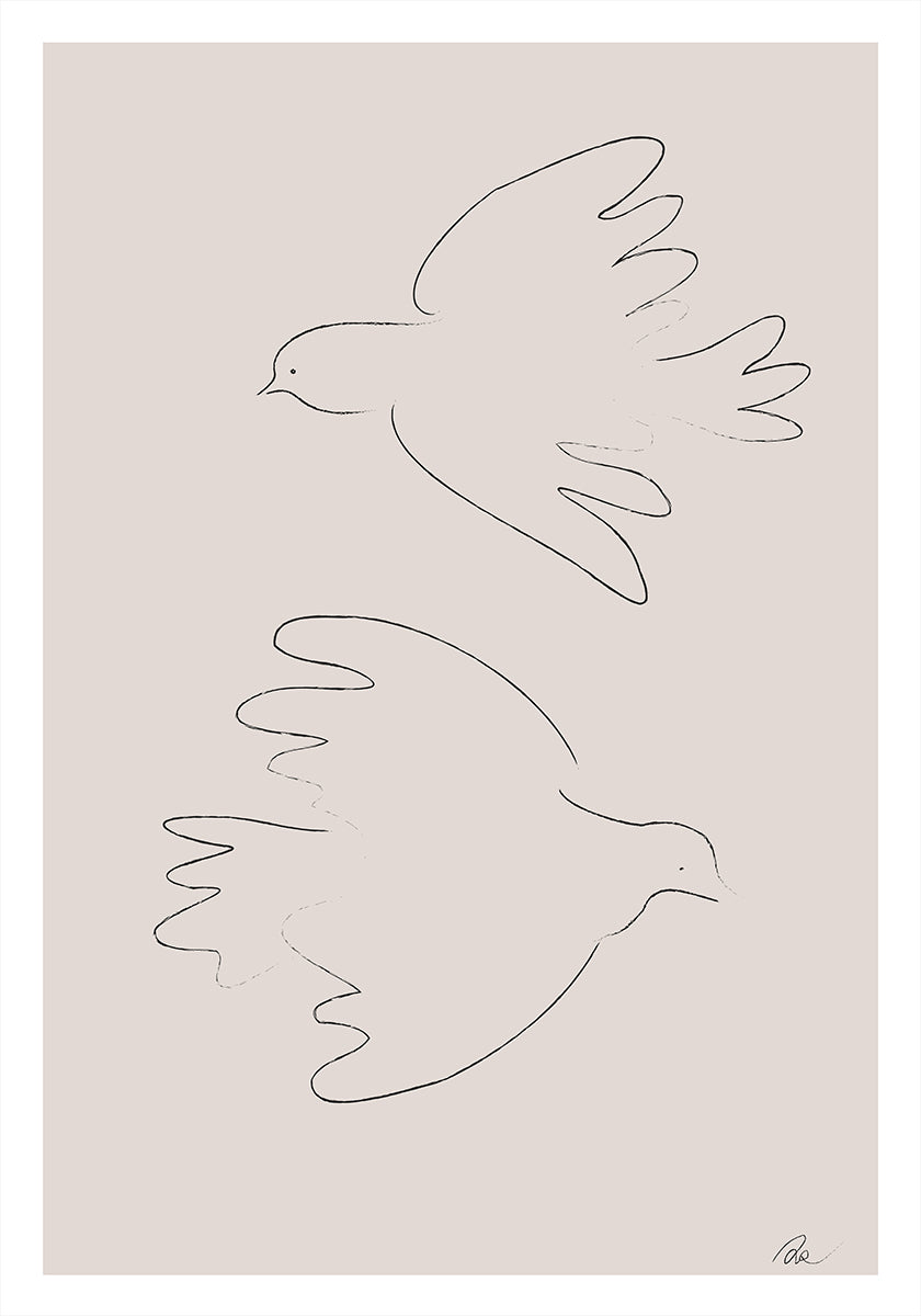 Two Doves - Posterbox