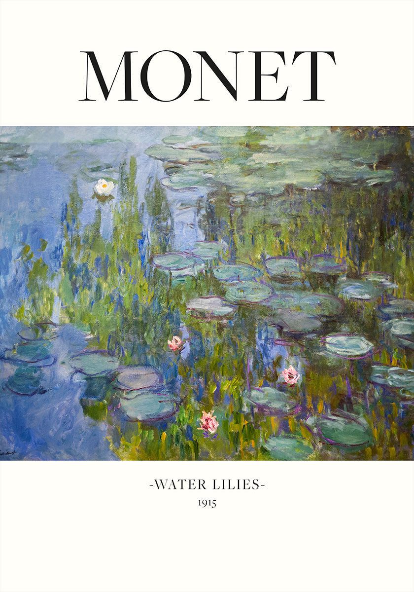 Water Lilies 1915 Plakat
