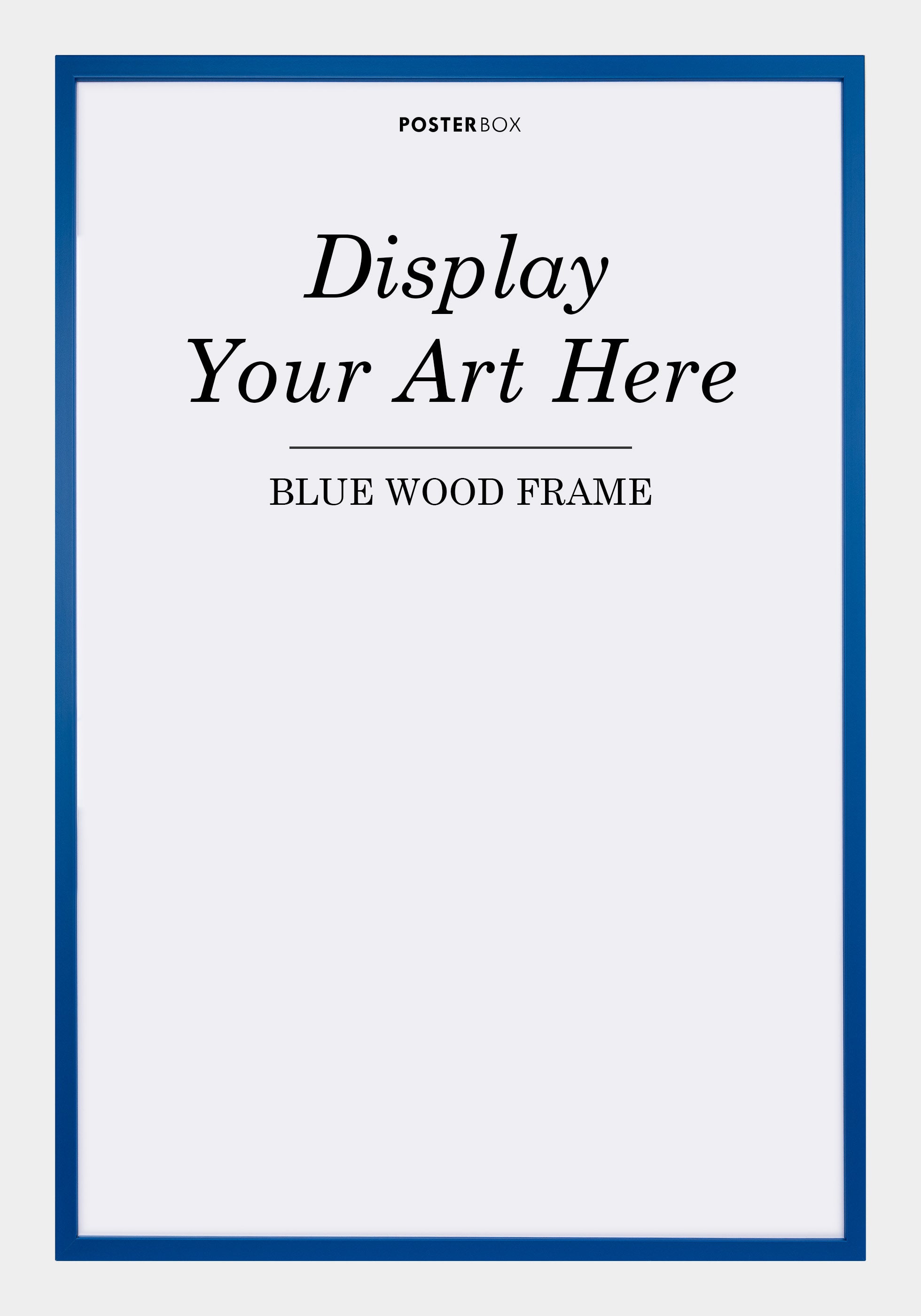 Blå Træramme - Posterbox.dk
