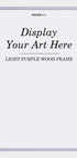 Lys Lilla Træramme - Posterbox.dk