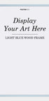 Lyseblå Træramme - Posterbox.dk