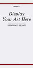 Rød Træramme - Posterbox.dk