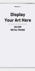Sølv Metalramme - Posterbox.dk