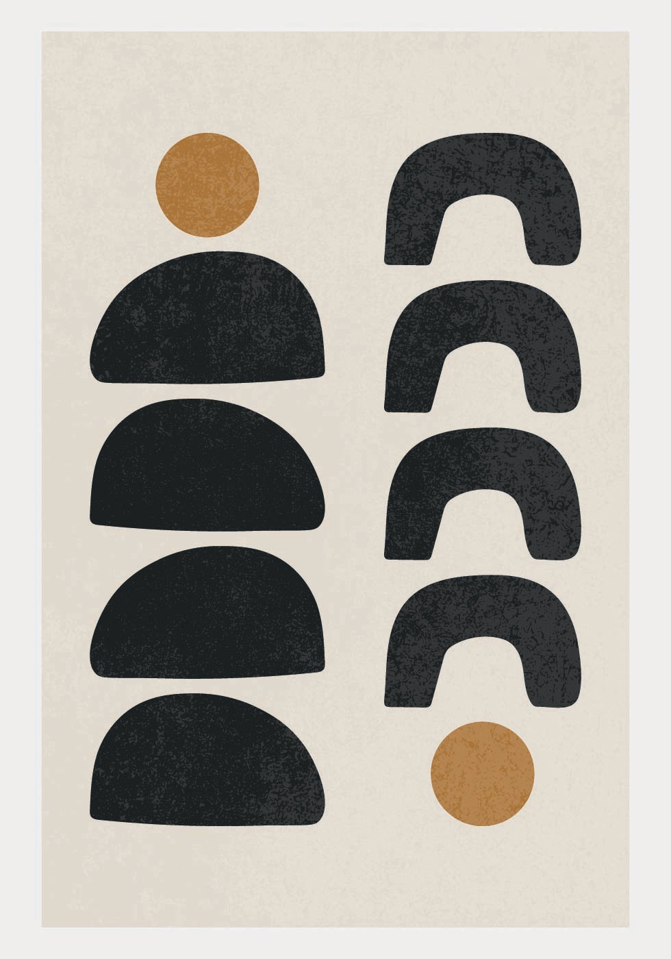Abstract Forms 2, Minimal Geometric Plakat - Posterbox