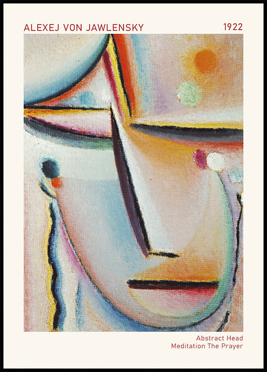 Abstract Head, Meditation The Prayer, Alexej Von Jawlensky 1922 Plakat - Posterbox.dk
