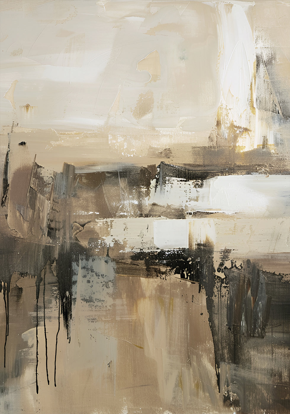 Abstract Natural Layers Plakat - Posterbox.dk