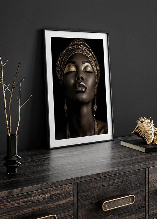 African Golden Beauty Plakat - Posterbox.dk