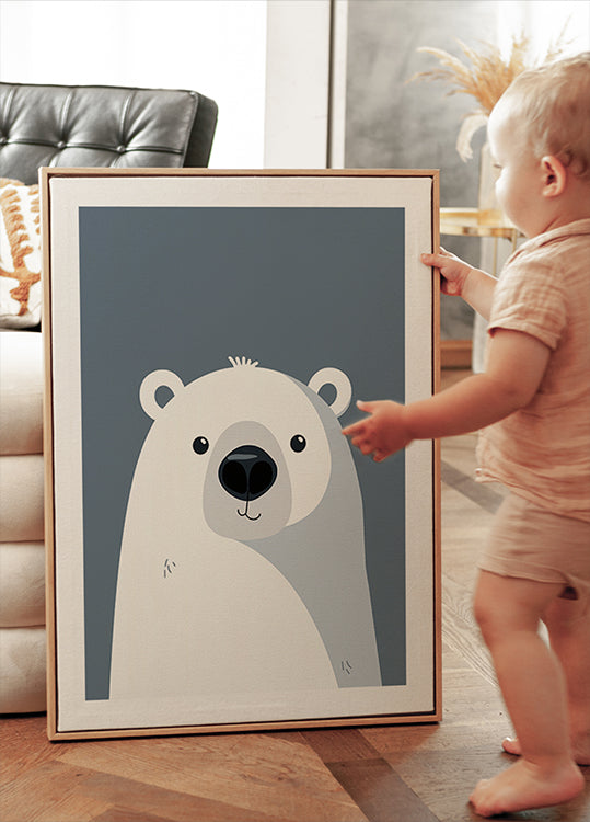 Arctic Smile, Polar Bear Plakat - Posterbox.dk