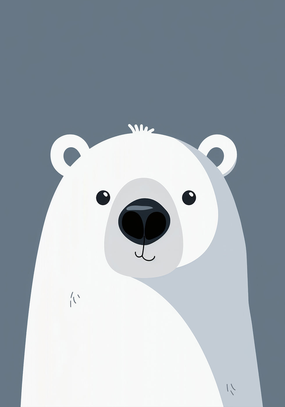 Arctic Smile, Polar Bear Plakat - Posterbox.dk