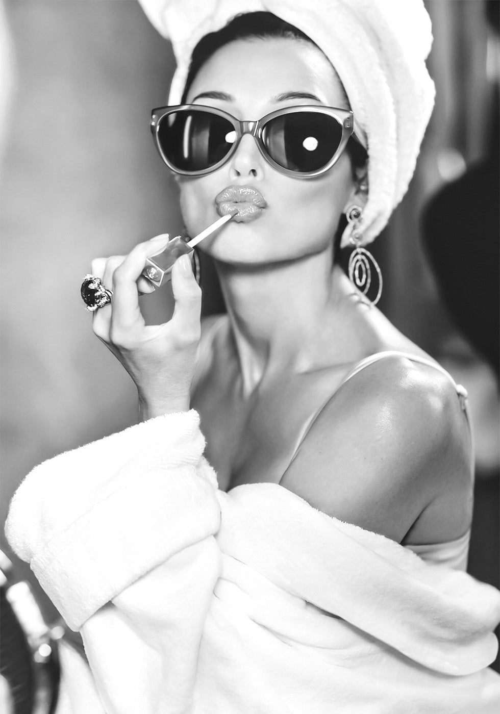 Audrey Hepburn BW Plakat - Posterbox.dk