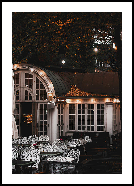 Autumn Café in Stockholm Plakat - Posterbox.dk