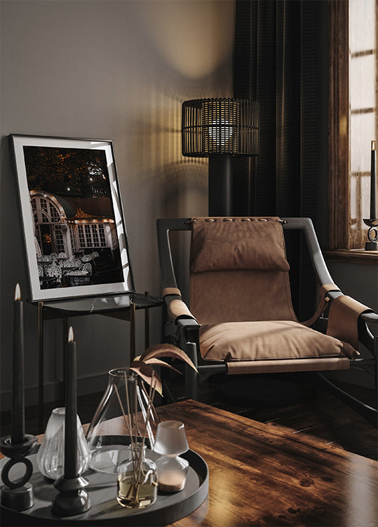 Autumn Café in Stockholm Plakat - Posterbox.dk