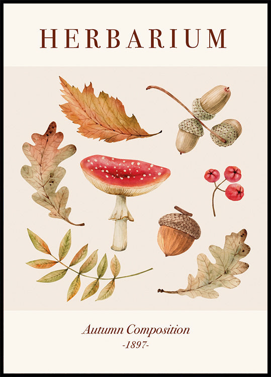 Autumn Herbarium Plakat - Posterbox.dk