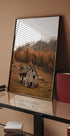 Autumn Mountain Cabin Plakat - Posterbox.dk