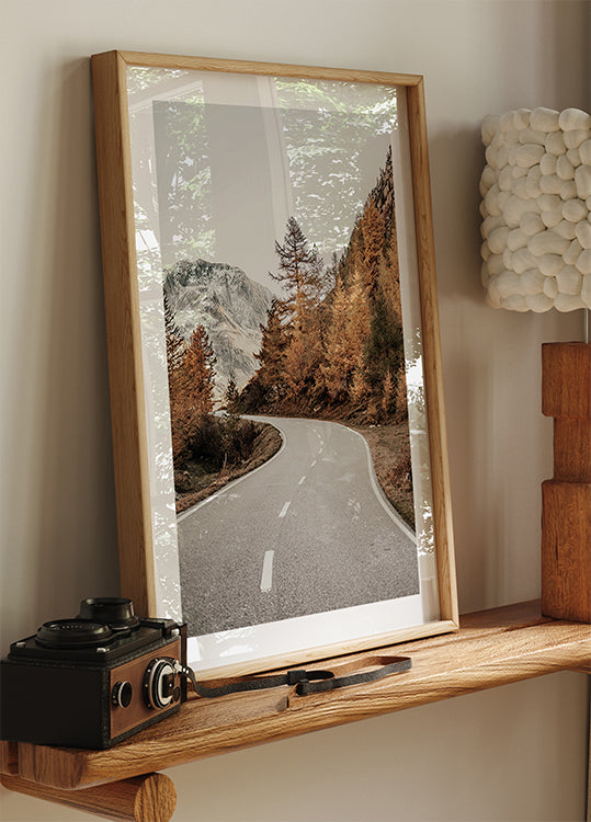 Autumn Mountain Road Plakat - Posterbox.dk