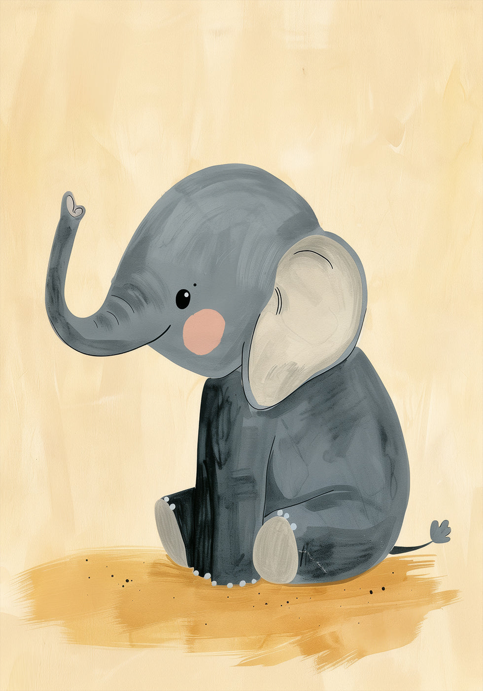 Baby Elephant Plakat - Posterbox.dk