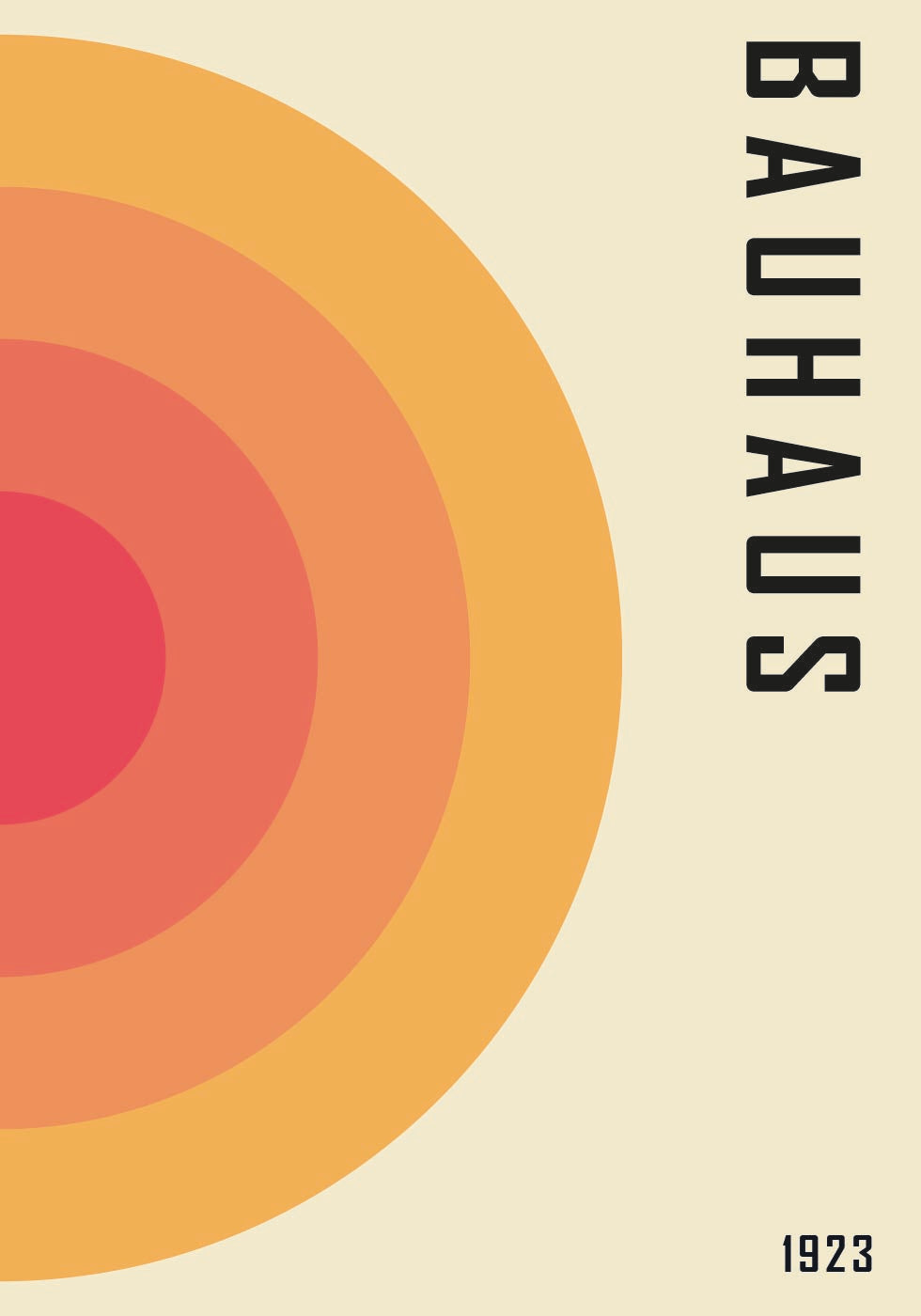 Bauhaus 1923, Geometric Abstract Plakat - Posterbox.dk