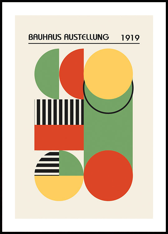 Bauhaus Austellung 1919, Geometric Abstract Plakat - Posterbox.dk
