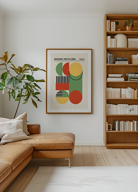 Bauhaus Austellung 1919, Geometric Abstract Plakat - Posterbox.dk