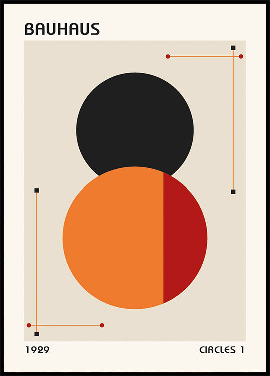 Bauhaus Circles 1 Plakat - Posterbox.dk