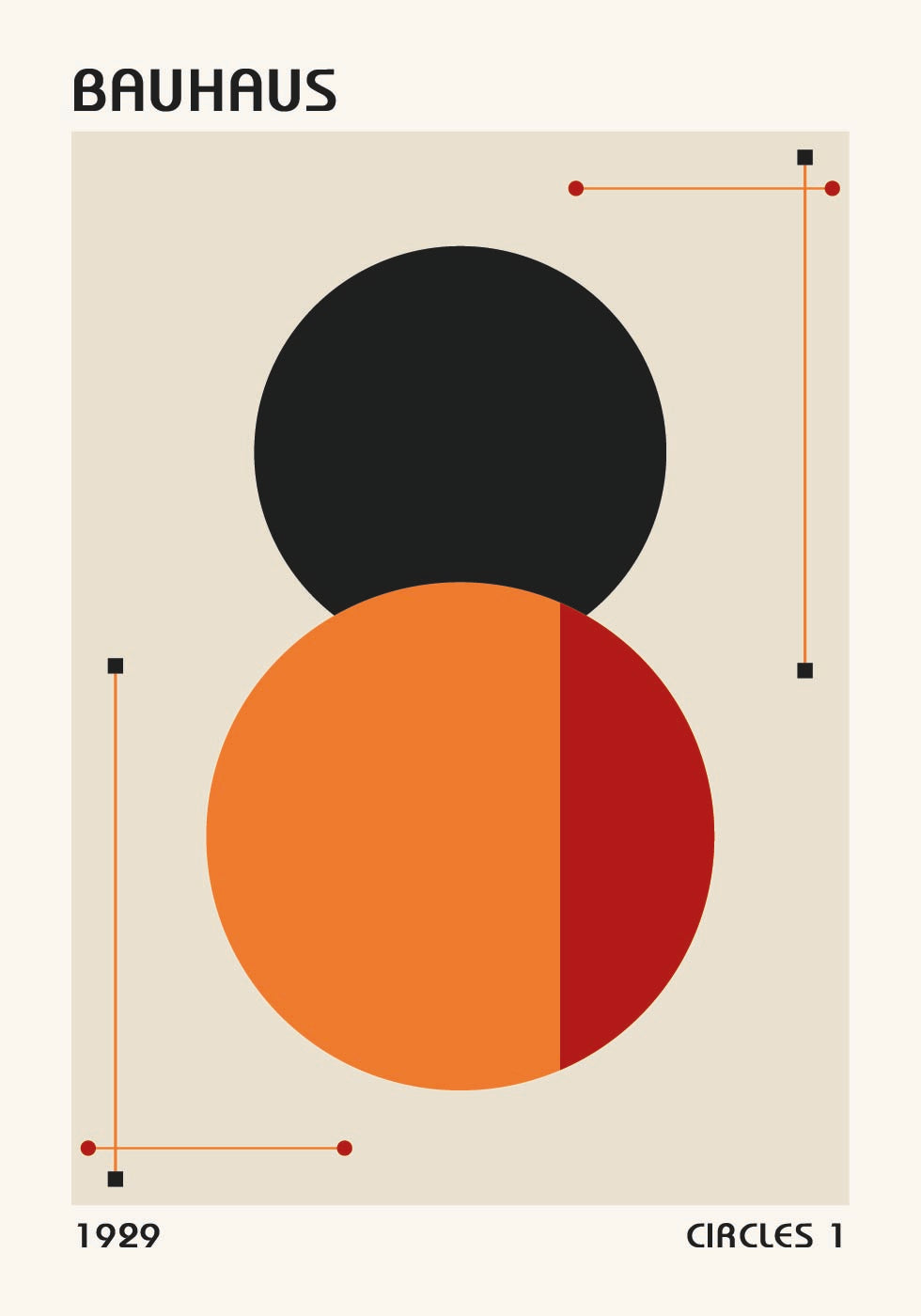 Bauhaus Circles 1 Plakat - Posterbox.dk