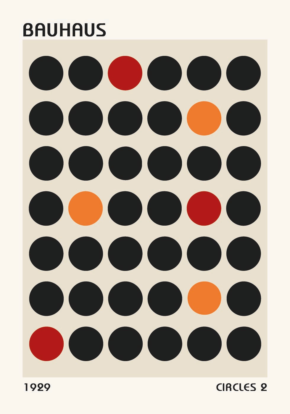 Bauhaus Circles 2 Plakat - Posterbox.dk