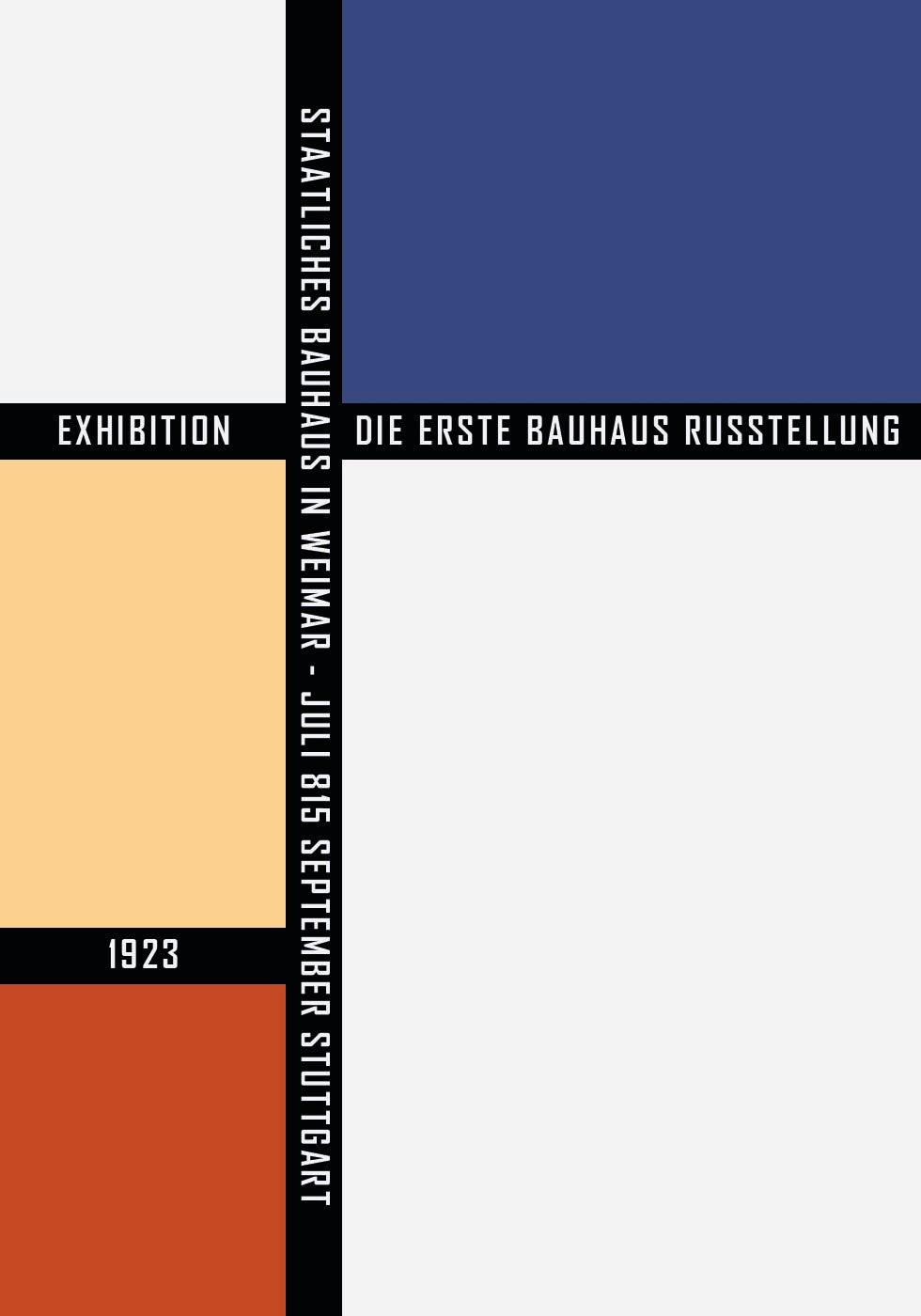 Bauhaus Color Blocks 1923, Geometric Grid Plakat - Posterbox.dk