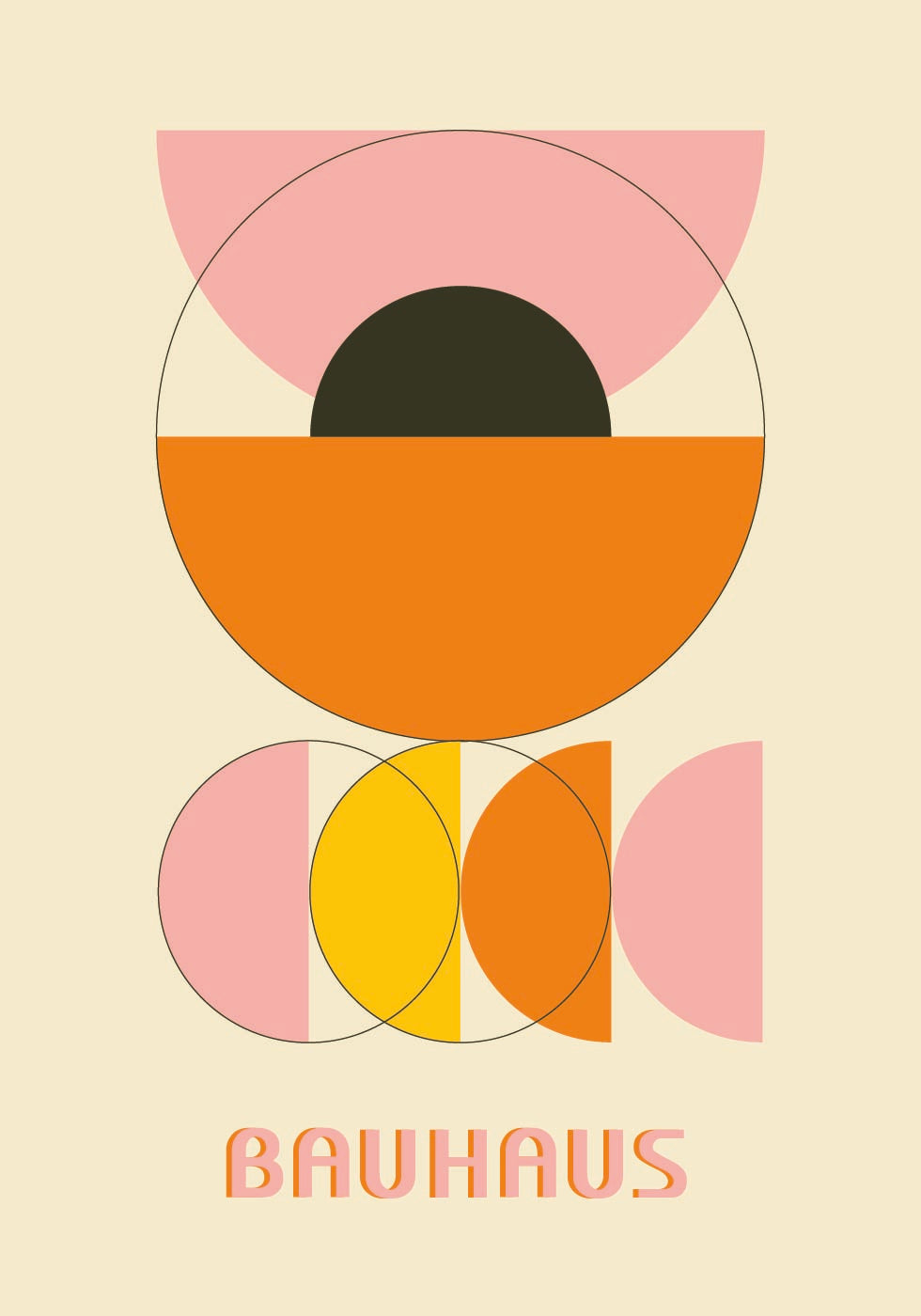 Bauhaus Color Shapes No.4 Plakat - Posterbox.dk