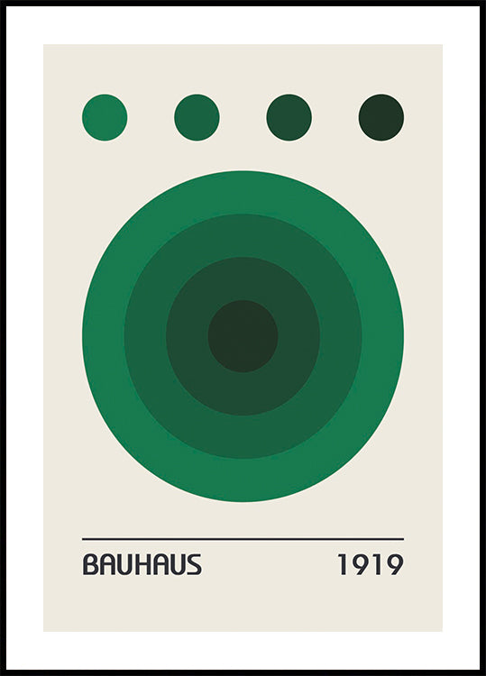Bauhaus Colors Green Plakat - Posterbox.dk