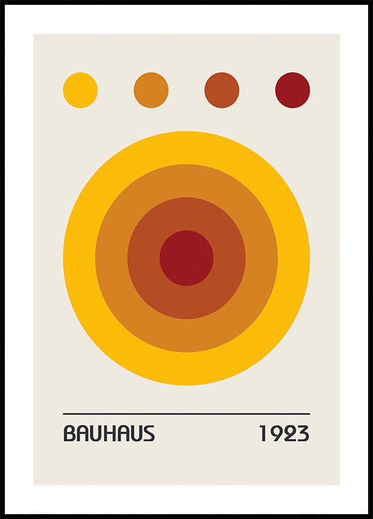 Bauhaus Colors Orange Plakat - Posterbox.dk