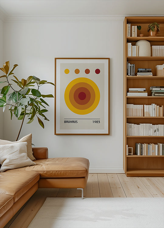 Bauhaus Colors Orange Plakat - Posterbox.dk