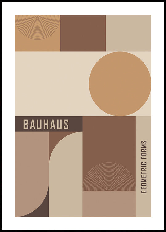 Bauhaus Geometric Forms Plakat - Posterbox.dk