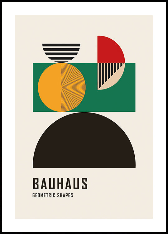 Bauhaus Geometric Shapes №4 Plakat - Posterbox.dk