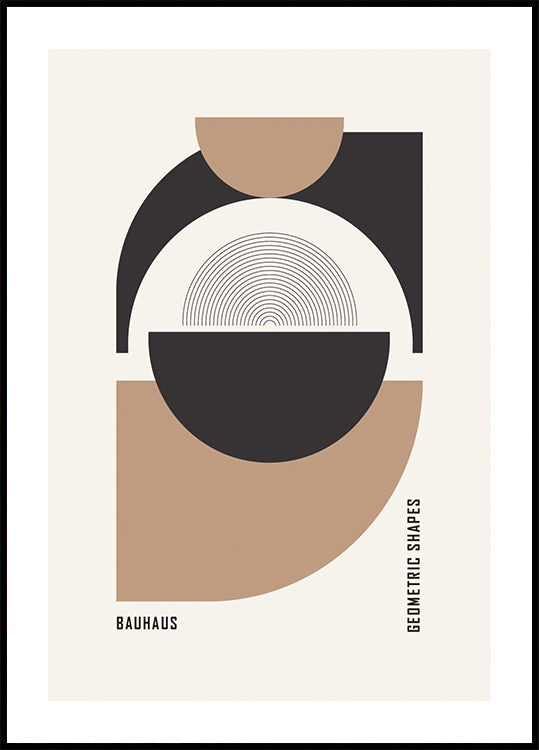 Bauhaus Geometric Shapes No.1 Plakat - Posterbox.dk