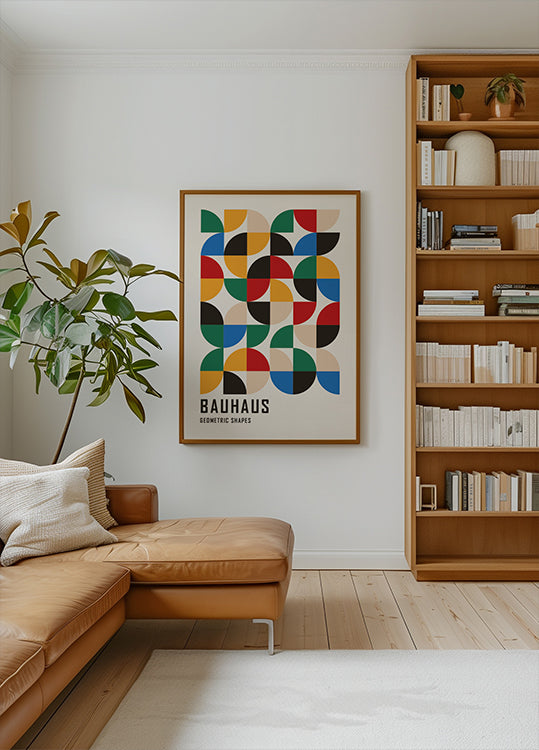 Bauhaus Geometric Shapes No.3 Plakat - Posterbox.dk