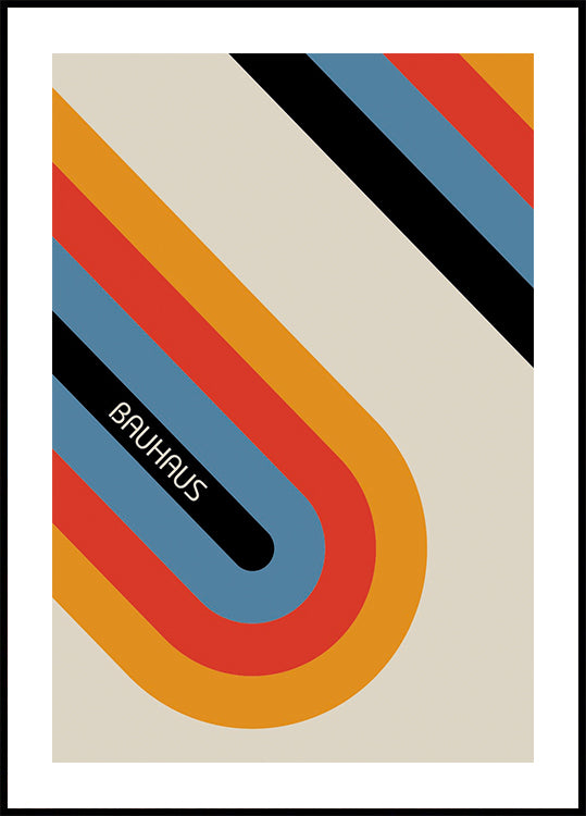 Bauhaus Stripes Plakat - Posterbox.dk