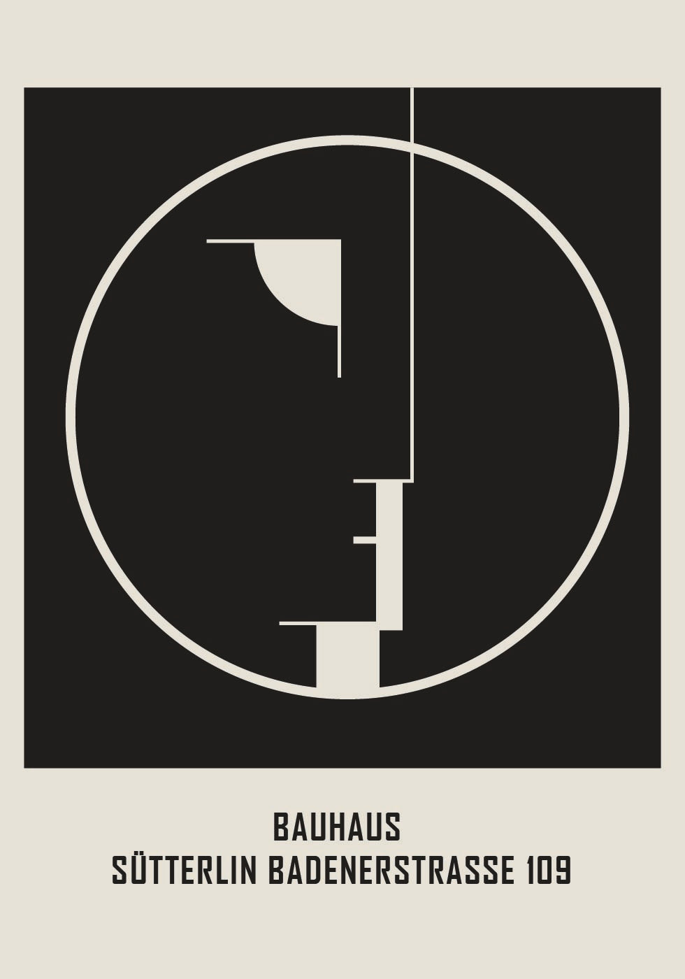 Bauhaus Sütterlin Badenerstrasse No.2 Plakat - Posterbox.dk