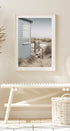 Beach Hut and Boat Plakat - Posterbox.dk