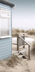 Beach Hut and Boat Plakat - Posterbox.dk
