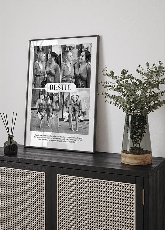 Best Friend Personalized Collage Plakat - Posterbox
