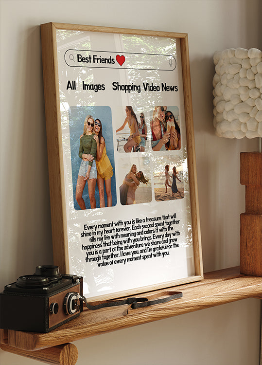 Best Friends Photo Collage Plakat - Posterbox.dk