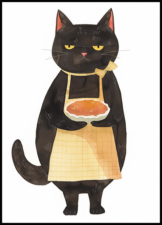 Black Cat Baker Plakat - Posterbox.dk
