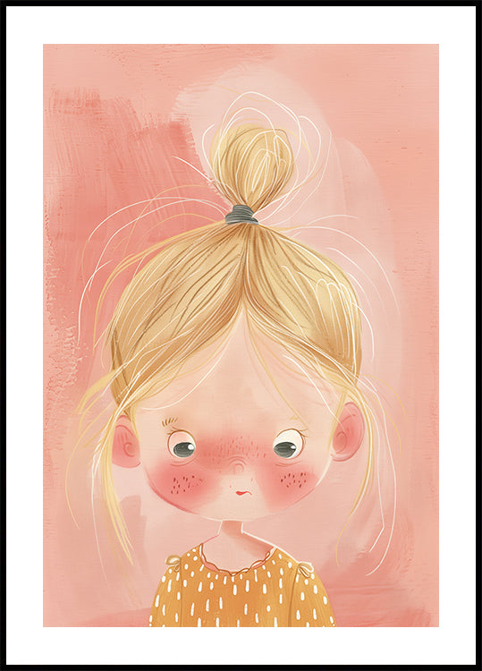 Blonde Girl With Freckles Plakat - Posterbox.dk